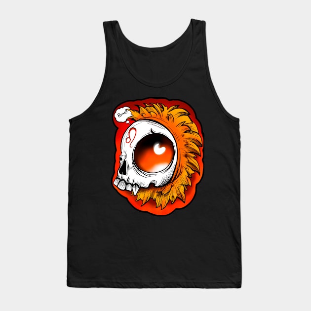 Leo skull Tank Top by Sing-Toe-Wrote 